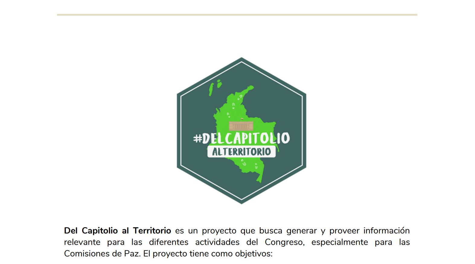 Informe Legislativo Del Capitolio al Territorio 
